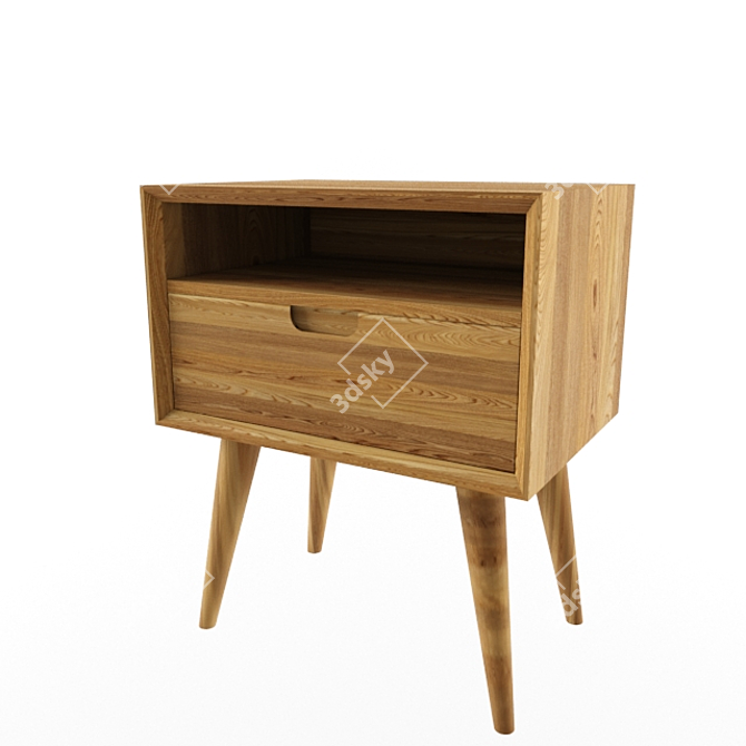Modern Shpon Tumba: Custom-made, 7 Color Options 3D model image 1
