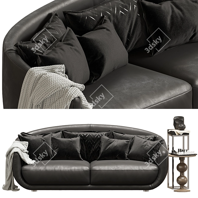 Keoma Maya: Stylish and Spacious Sofa 3D model image 2