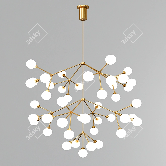 Sparkling Elegance: Mara Grande Chandelier 3D model image 1