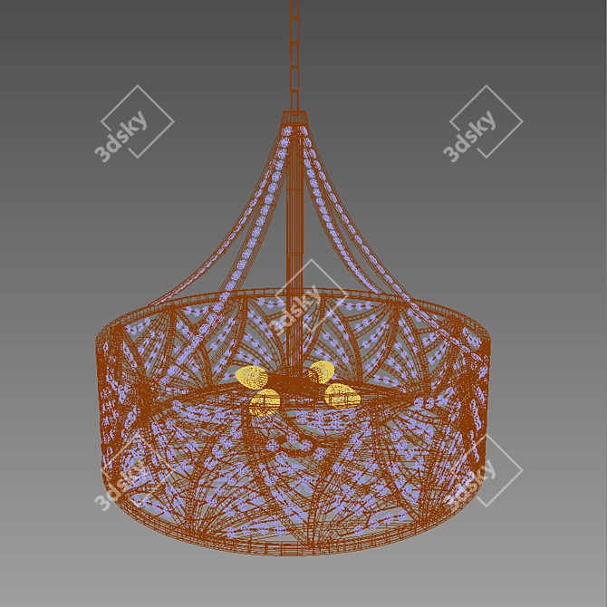 Crystal Glow Table Lamp 3D model image 3