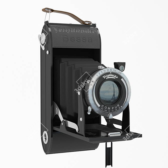 Vintage Voigtlander Bessa Camera 3D model image 1