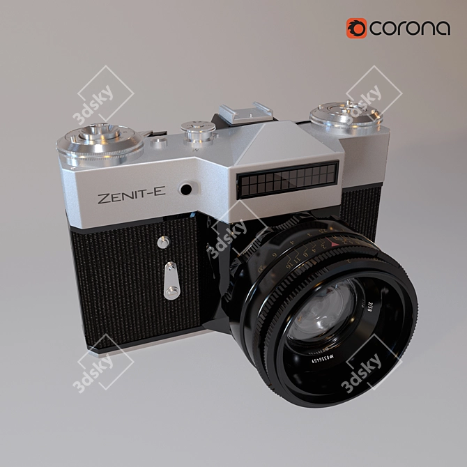 ZENIT-E: Soviet Mass Camera 3D model image 1