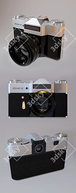 ZENIT-E: Soviet Mass Camera 3D model image 2