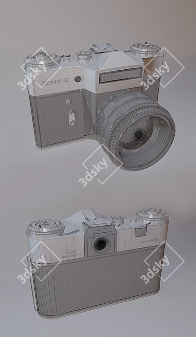 ZENIT-E: Soviet Mass Camera 3D model image 3