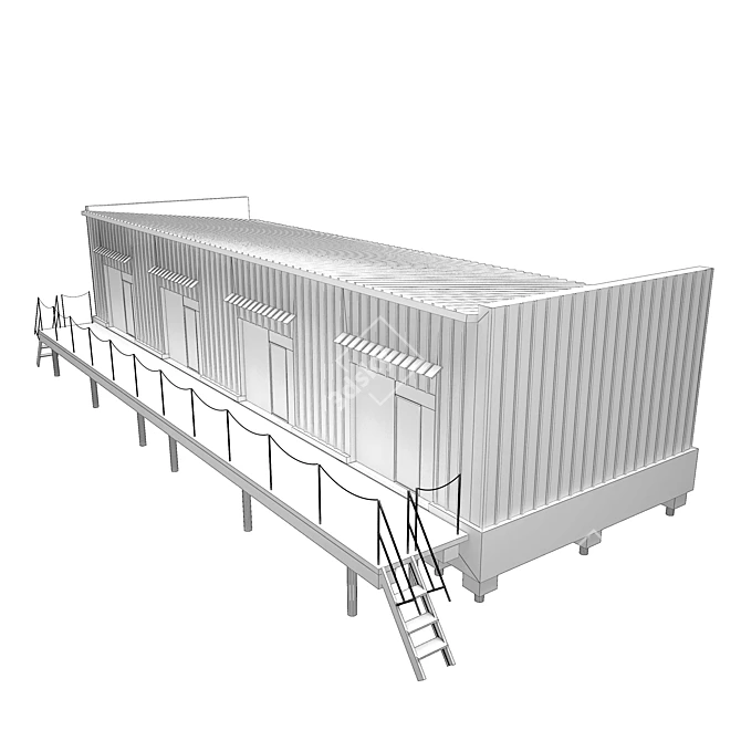 Rapid Cold Warehouse: Long-lasting & Modular 3D model image 2