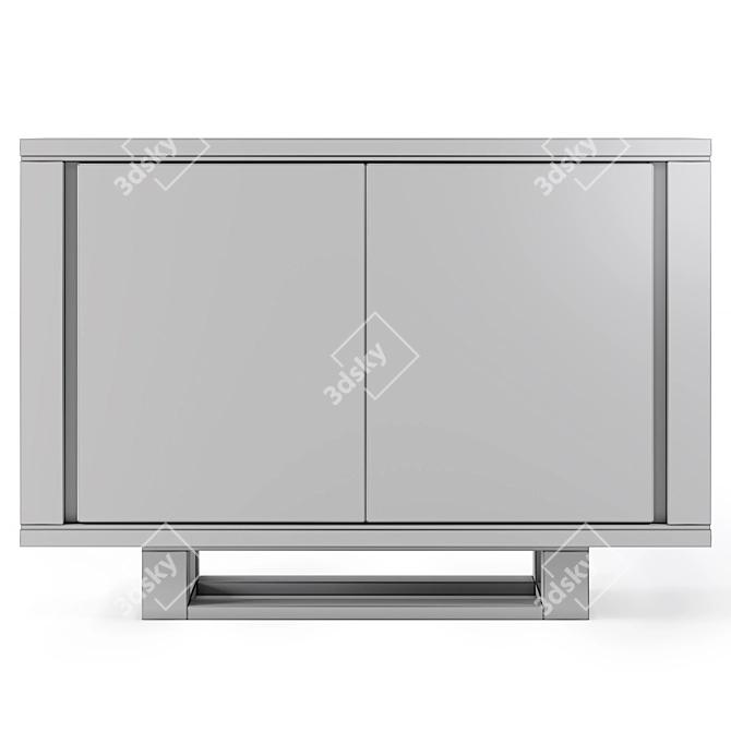 Davidson Amba Side Cabinet: Sleek and Sophisticated Storage Solution 3D model image 2