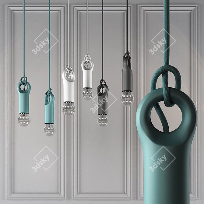 Elevate Your Space: Patrick Hartoq Pendant Lights 3D model image 1