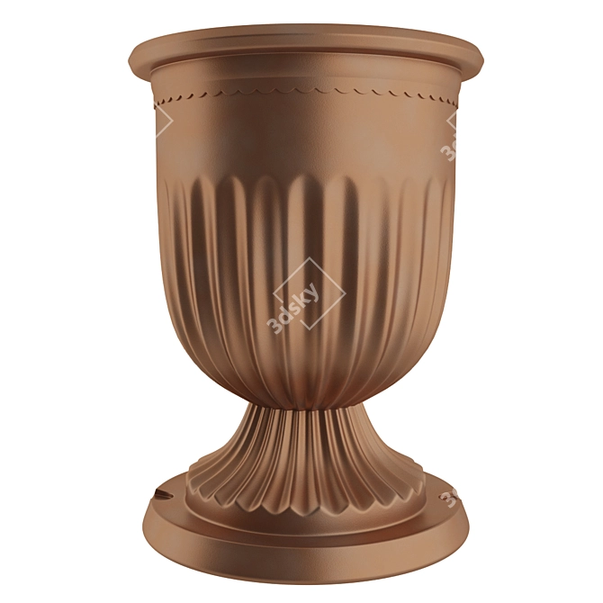 Elegant Street Urn 3D model image 2