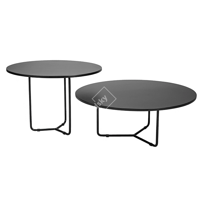 Elegant Eclipse Tables 3D model image 3