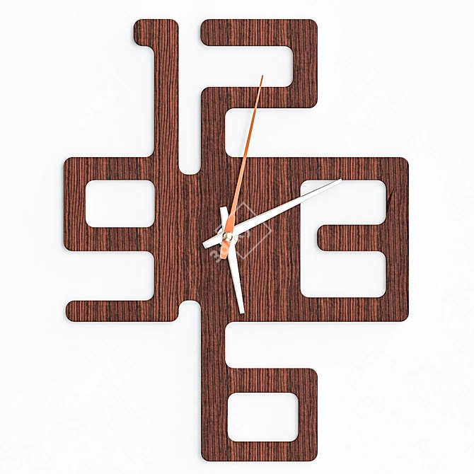 Artisan Handcrafted Clock 3D model image 1