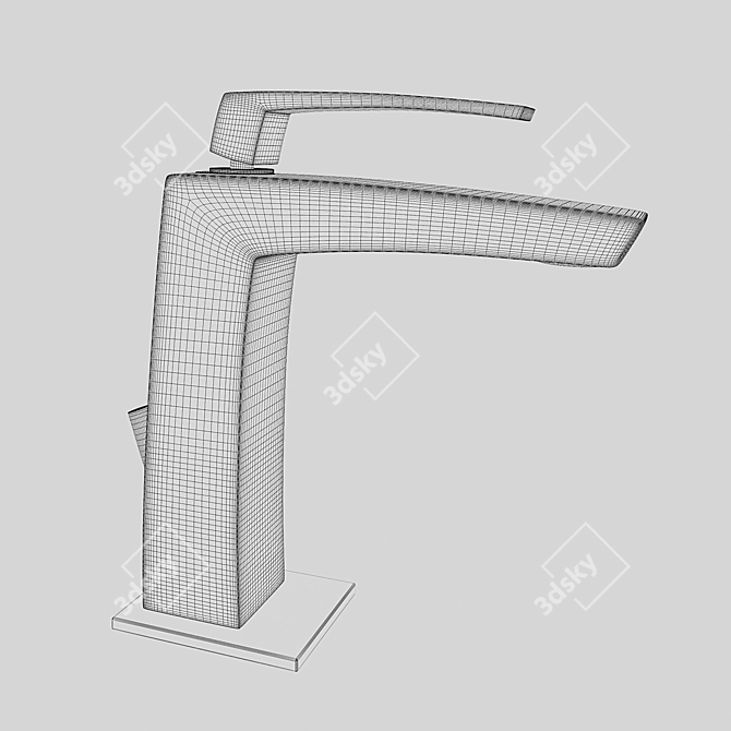 Elegant Frattini Chrome Faucet 3D model image 2