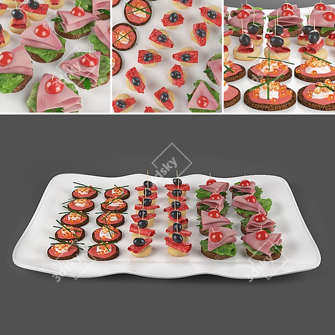 Microfaset GTR (GGX) Canape for V-Ray 3D model image 1