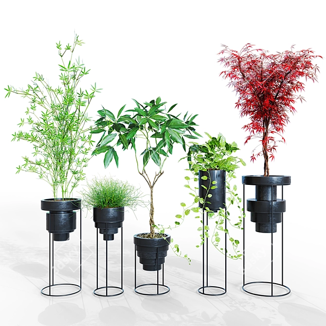 Stunning Layered Planters by Anna Karlin 3D model image 1