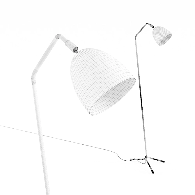 Cozy Knitted Kare Floor Lamp 3D model image 2