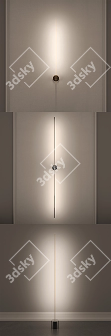 Catellani & Smith Light Stick - Elegant Copper LED Floor Lamp 3D model image 2