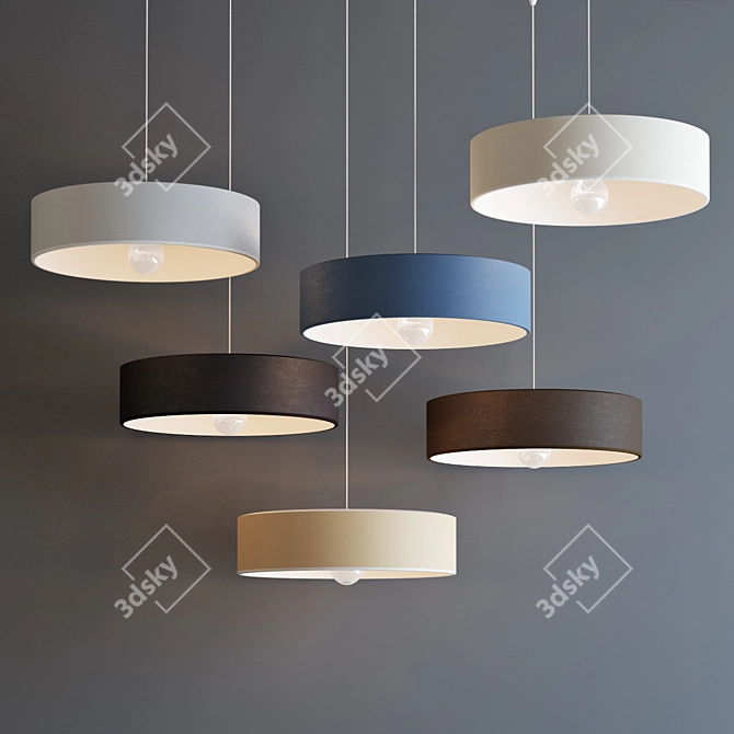 Metropolight Suspension Slim - Sleek and Stylish Lighting 3D model image 1