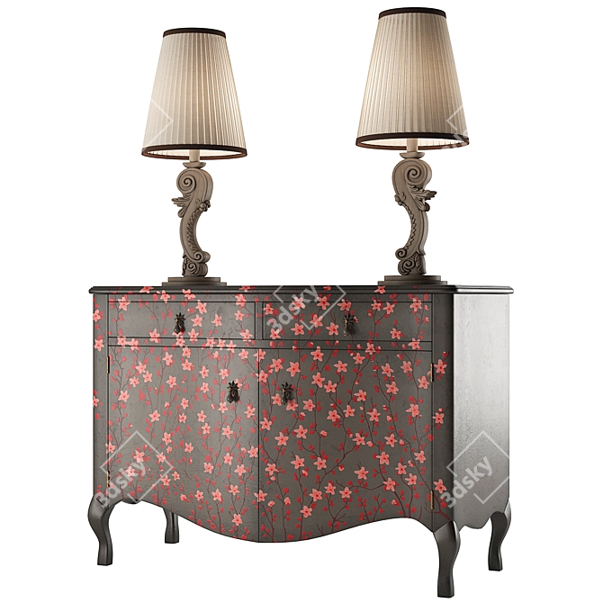 Vittorio Grifoni 2061: Stylish Console and Table Lamp Combo 3D model image 1