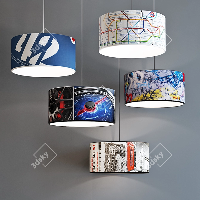Metropolight Suspension Set 3D model image 1
