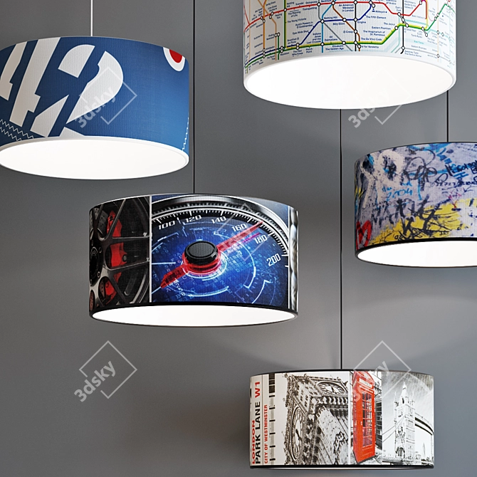 Metropolight Suspension Set 3D model image 2