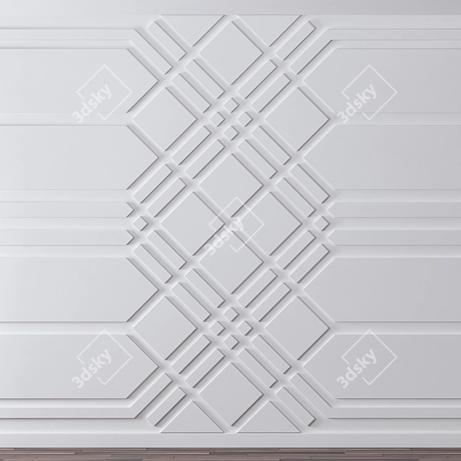 Modern 3D Wall Decor 3D model image 3