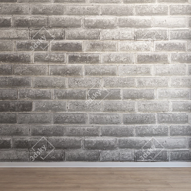 Seamless Ultra HD Masonry 3D model image 3