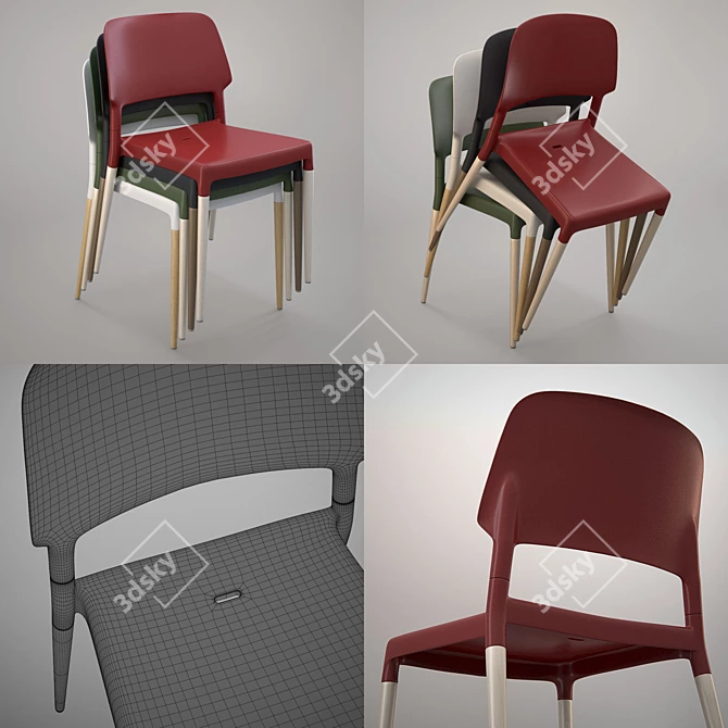 Modern Belloch Chair by Santa 3D model image 2