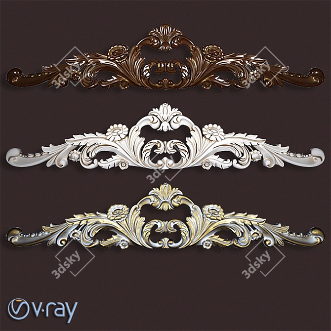 Elegant Embellishments: Decor Lepnina 3D model image 1