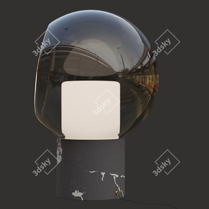 Sleek Scandinavian Evedal Lamp 3D model image 2