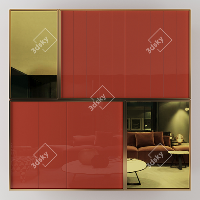 Wolfang Storage Cabinet - Meridiani 3D model image 1