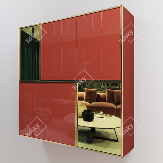 Wolfang Storage Cabinet - Meridiani 3D model image 2