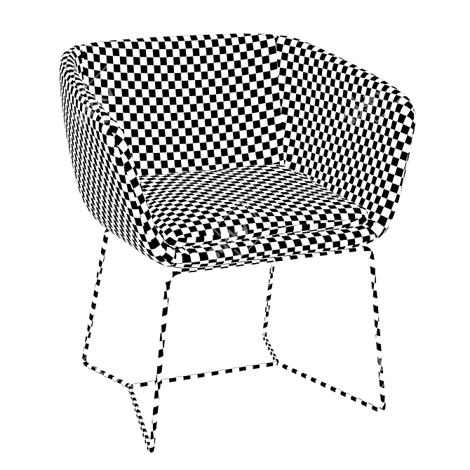 Casprini Mamy: Stylish Fireproof Lounge Chair 3D model image 3