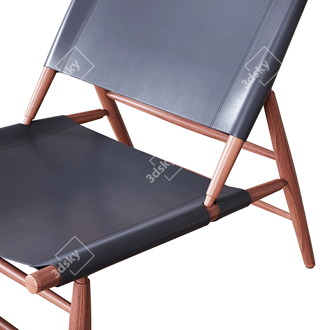 Stellar Works Triangle Chair & Ottoman 3D model image 5