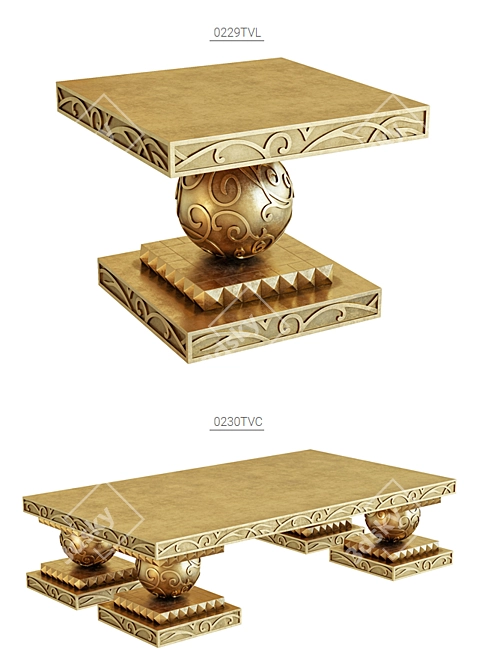 Colombostile XXI Secolo Invito al Viaggio Coffee Table - 0229TVL 3D model image 2