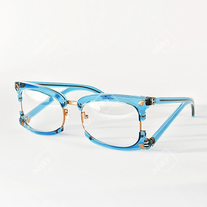 Elegance Defined: Linda Farrow Shades 3D model image 1