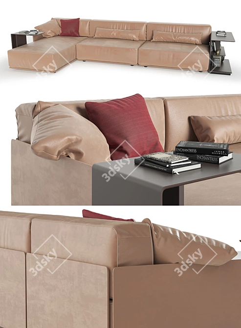 Luxurious Cassiopea Sofa: Poltrona Frau's Finest 3D model image 2