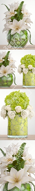Citrus Delight Bouquet 3D model image 2