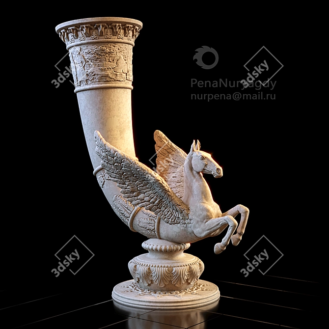 Ahaltekin Horse Rite Pitcher 3D model image 1