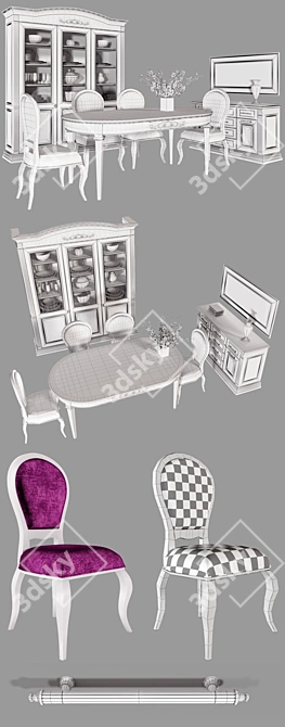 Elegant Dining: Virs Bristol 3D model image 3