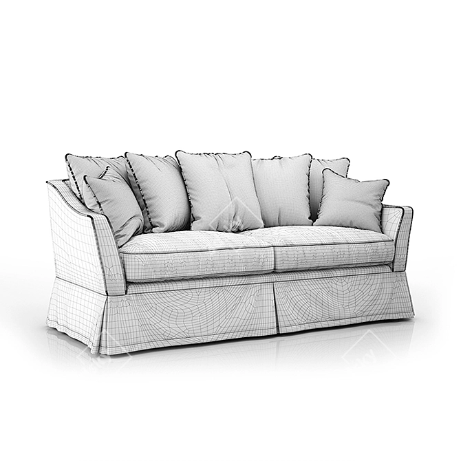 Classic Provance Sofa 3D model image 3