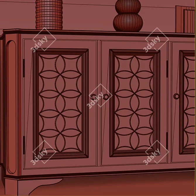 Modern Tavant Sideboard: Stylish Storage Solution 3D model image 3