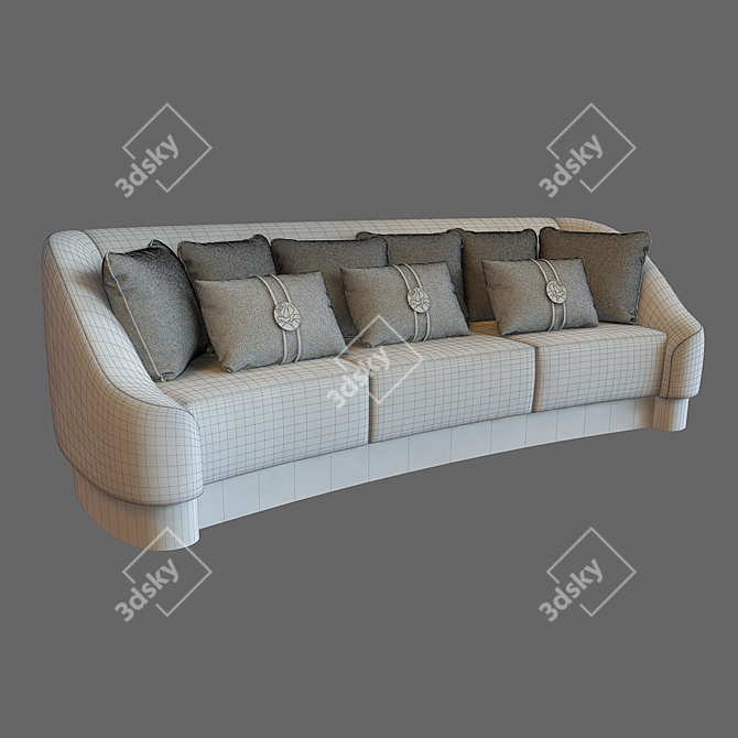 Luxury Triple Sofa: INFINITY 6052 3D model image 3