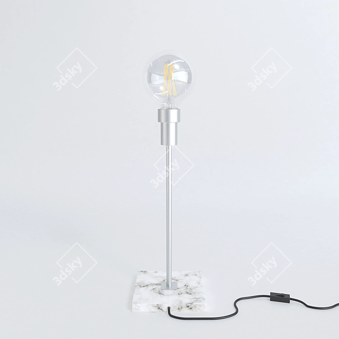 Minimalist Nordic Table Lamp 3D model image 1