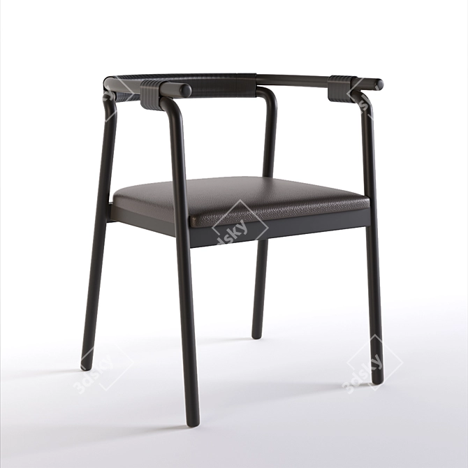 Elegant Rivulet Chair 3D model image 1