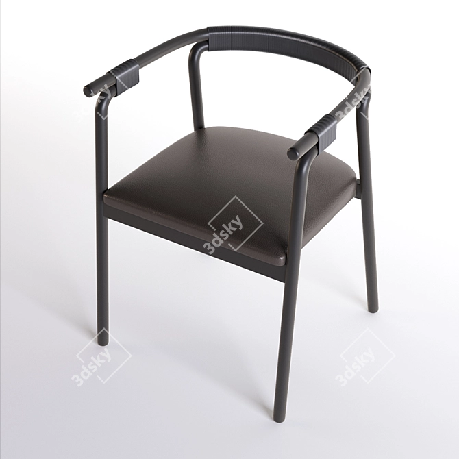 Elegant Rivulet Chair 3D model image 2