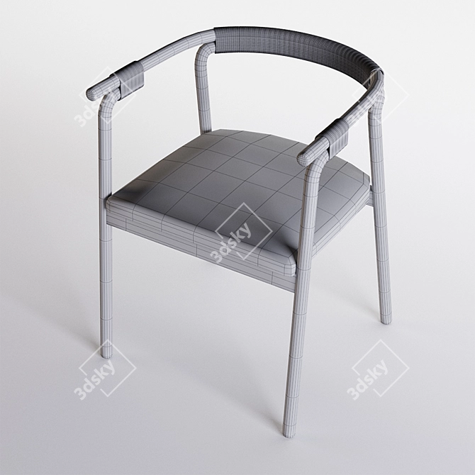 Elegant Rivulet Chair 3D model image 3