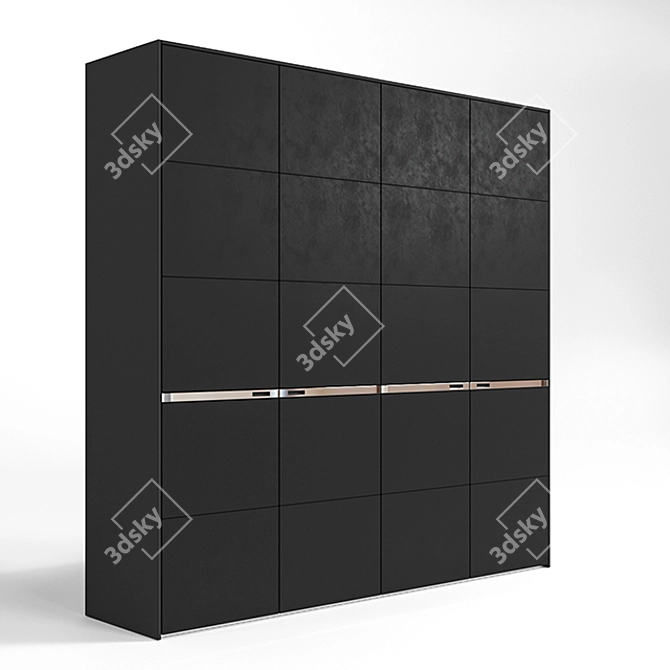 Sleek Poliform Bangkok Cabinet 3D model image 2