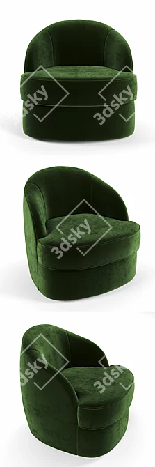 Botero Lounge Chair by India Mahdavi 3D model image 2