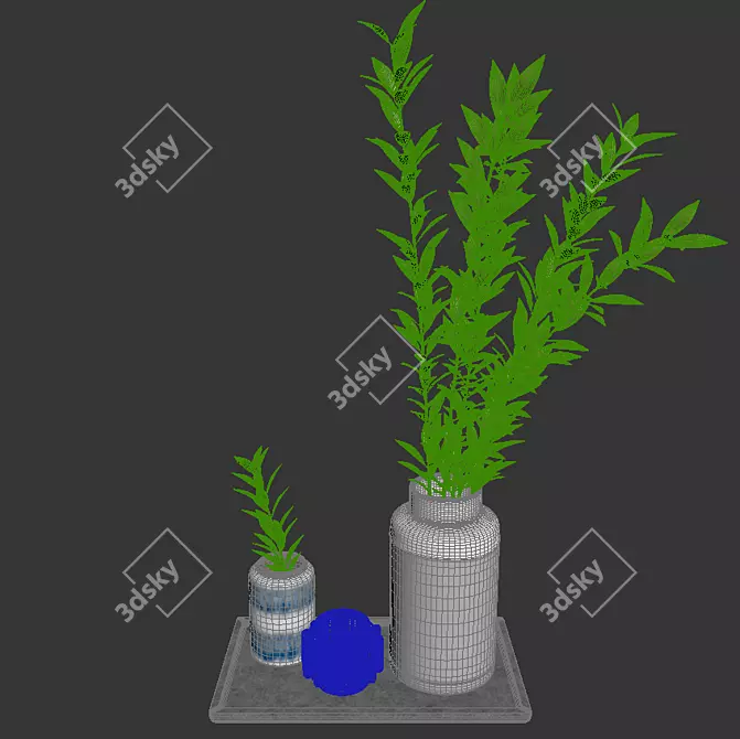 Elegant Vases Collection by Bolia 3D model image 3