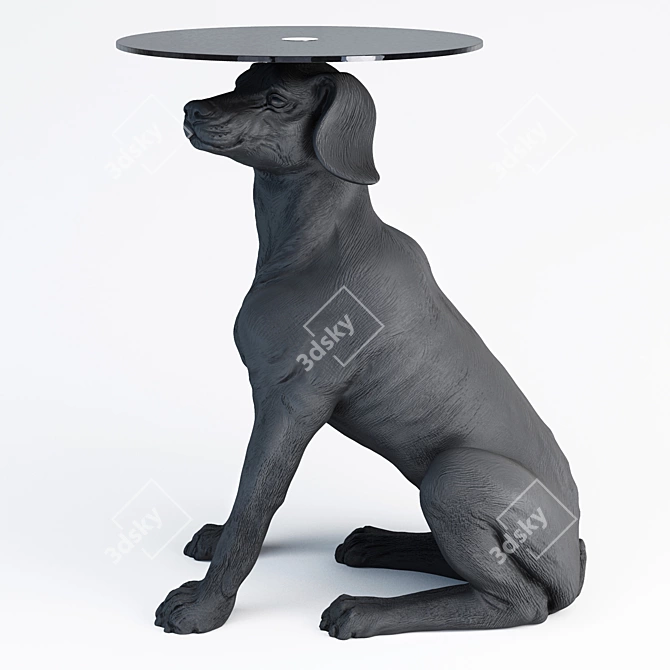 Charming Canine Side Table by Kare Designs 3D model image 1