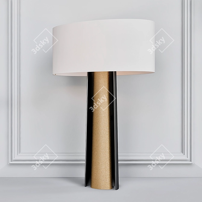 Sophisticated Baker Cloak Table Lamp 3D model image 1
